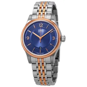 Oris Classic Date Automatic Blue Dial Two-tone Men's Watch 01 733 7594 4335-07 01 733 7594 4335-07 8 20 63