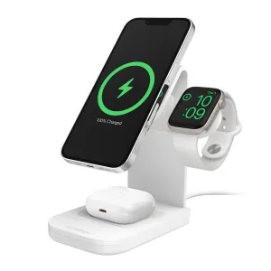 Otterbox 3-in-1 Charging Station Made for MagSafe w/ Apple Watch Charger   Airpods - White - 15-10678