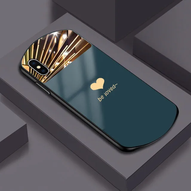 Oval Mirrored Phone Case For iPhone X XR XS 11 12