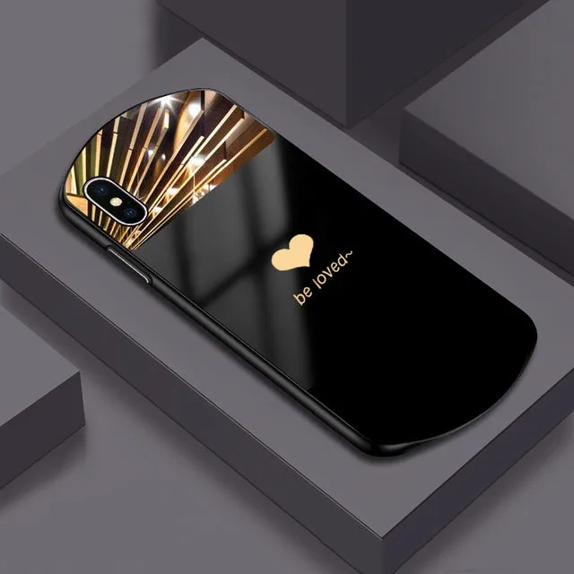 Oval Mirrored Phone Case For iPhone X XR XS 11 12