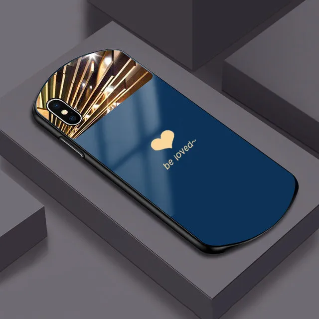 Oval Mirrored Phone Case For iPhone X XR XS 11 12