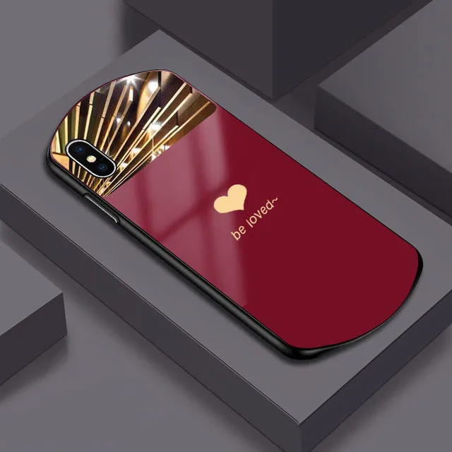 Oval Mirrored Phone Case For iPhone X XR XS 11 12