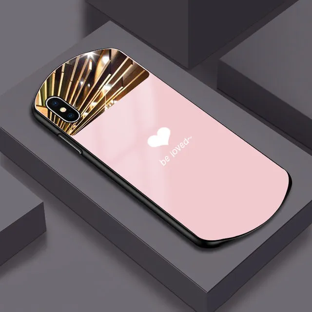 Oval Mirrored Phone Case For iPhone X XR XS 11 12