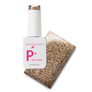 P  Gold Glitter Gel Polish 10 ml