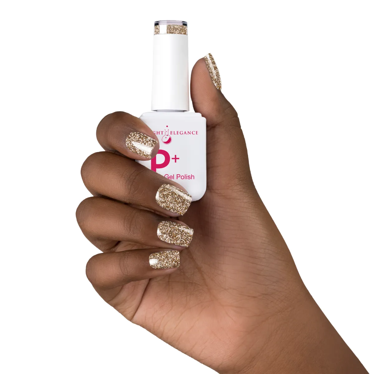 P  Gold Glitter Gel Polish 10 ml
