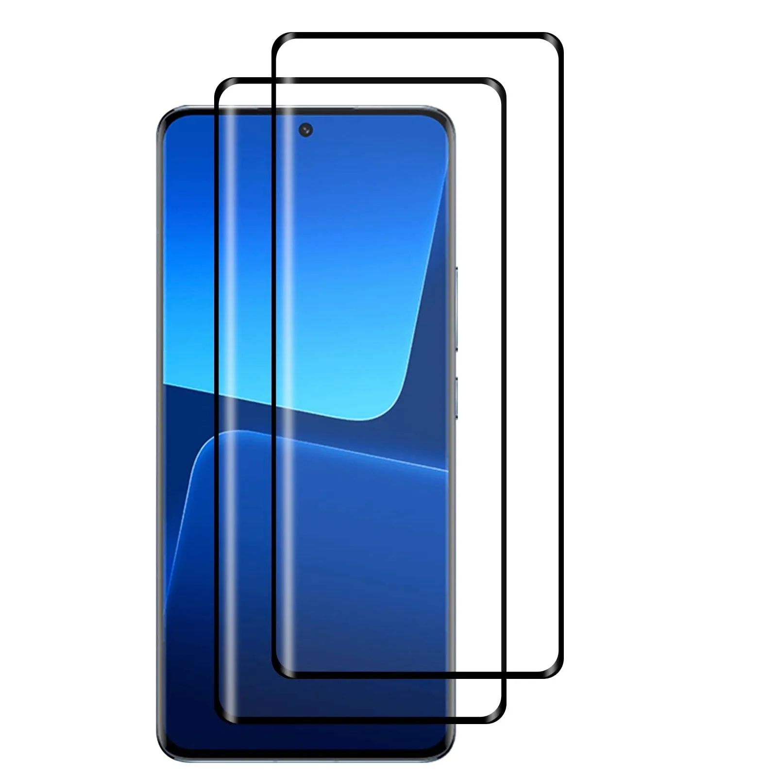 Pack Of 2 for Xiaomi 13 Pro Screen Protector |Tempered Glass - Black