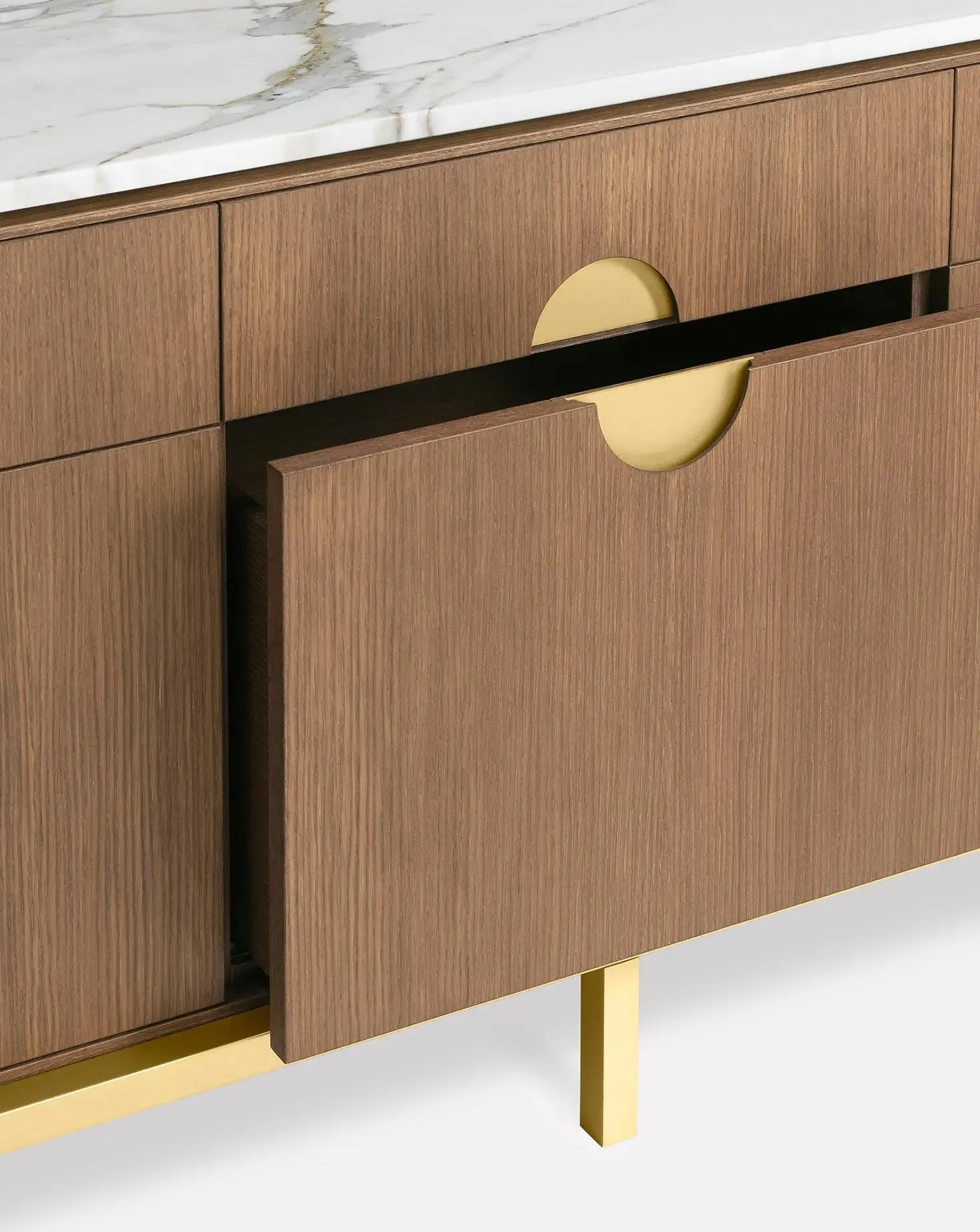 Paolo Rizzatto Zuan Oak Wood Dining Cabinet