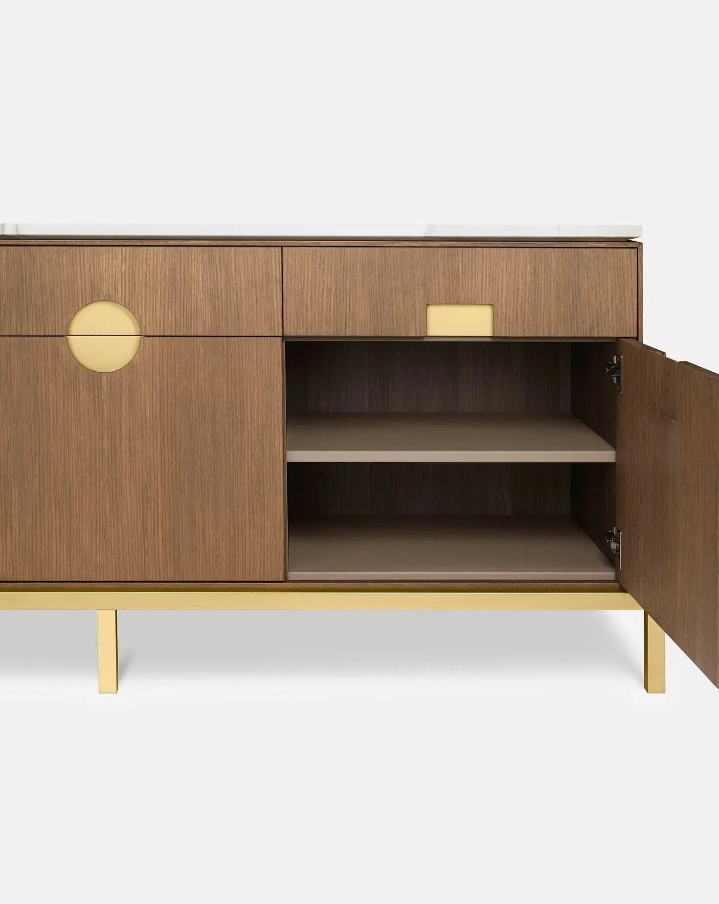 Paolo Rizzatto Zuan Oak Wood Dining Cabinet