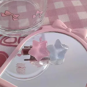 Pastel Candy Star Hair Clips