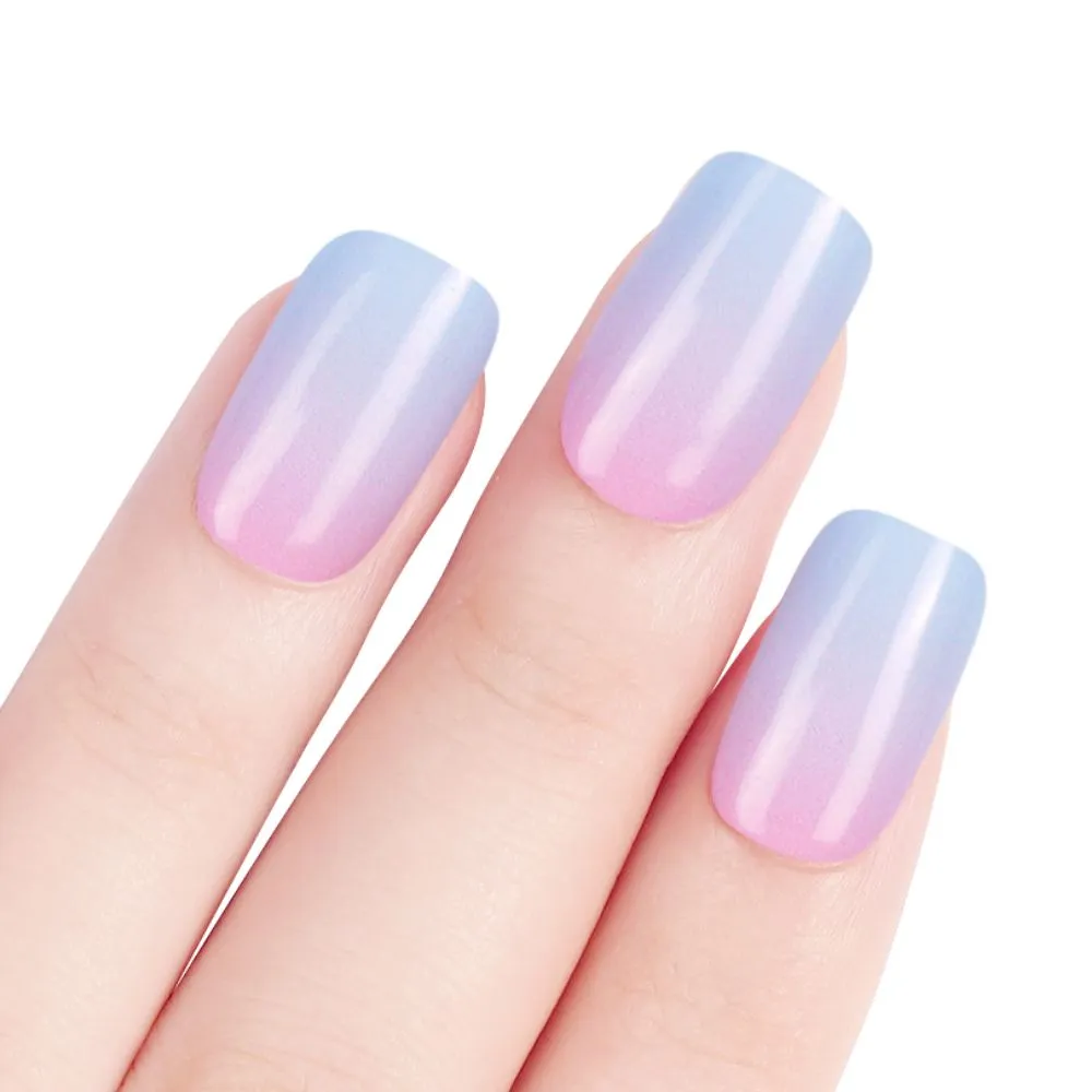 Pastel Dreams Ombre Semi Cured Gel Nail Strips | Rose Horizon - 2489