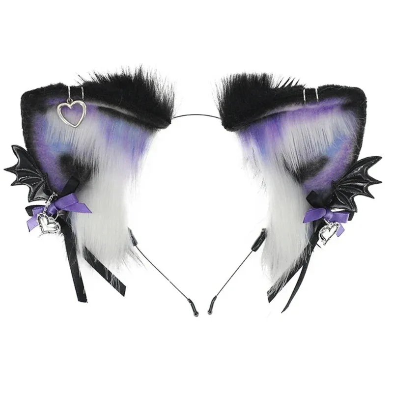 Pastel Goth Pierced Fox/Neko Ears