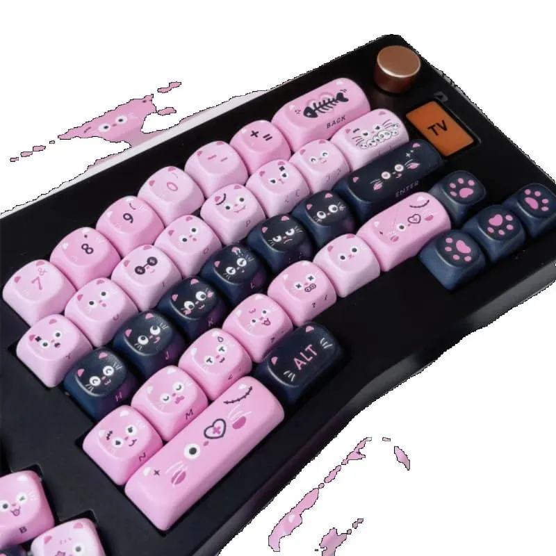 Pastel Goth Piggy Keycaps Set