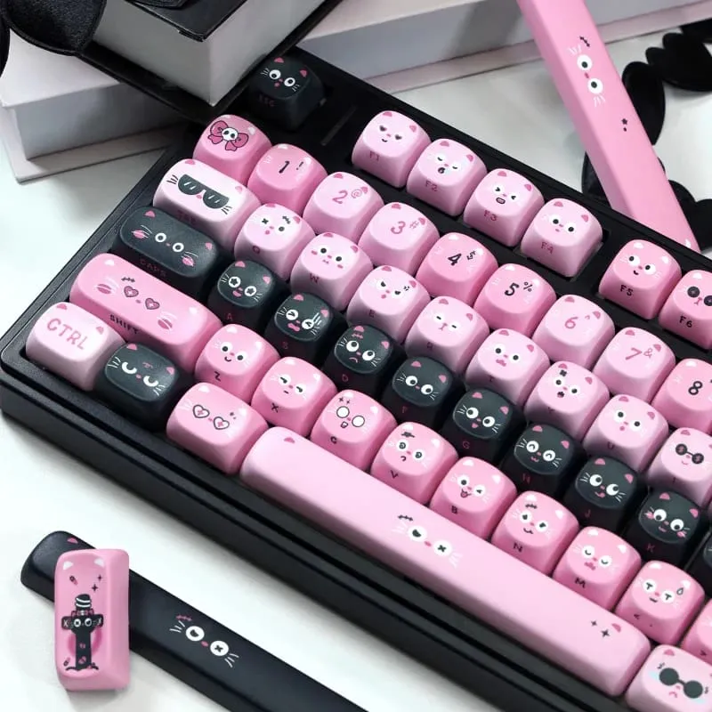 Pastel Goth Piggy Keycaps Set