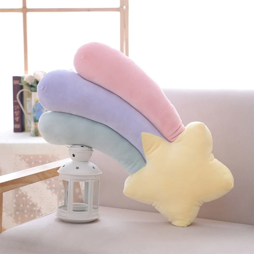 Pastel Rainbow Sky Throw Pillows