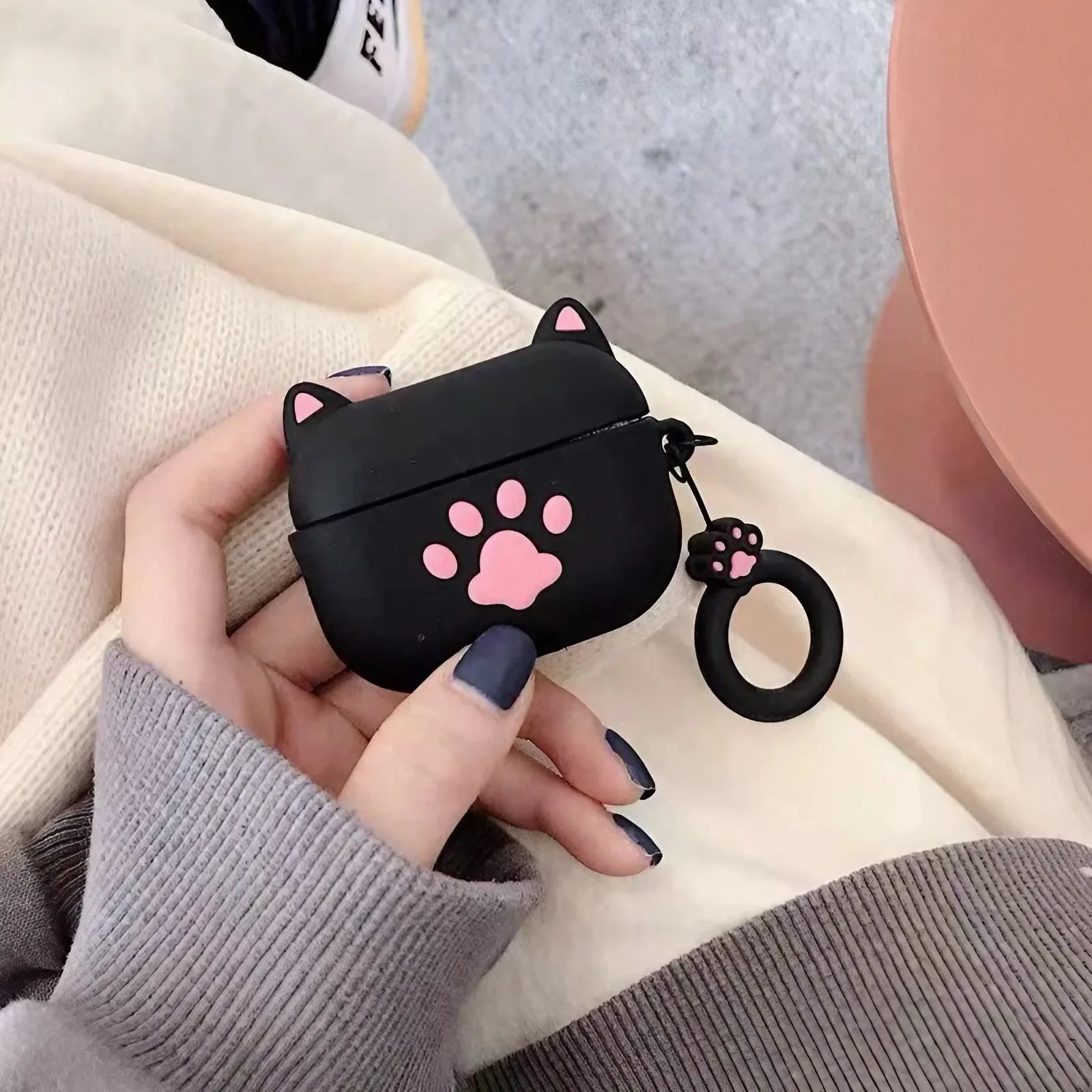 Paw AirPods Case Cute Cartoon Cat Paw For Apple Earphone Case