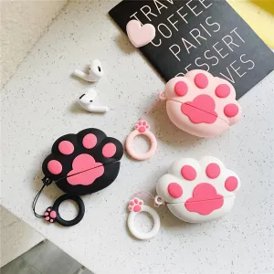 Paw AirPods Case Cute Cartoon Cat Paw For Apple Earphone Case