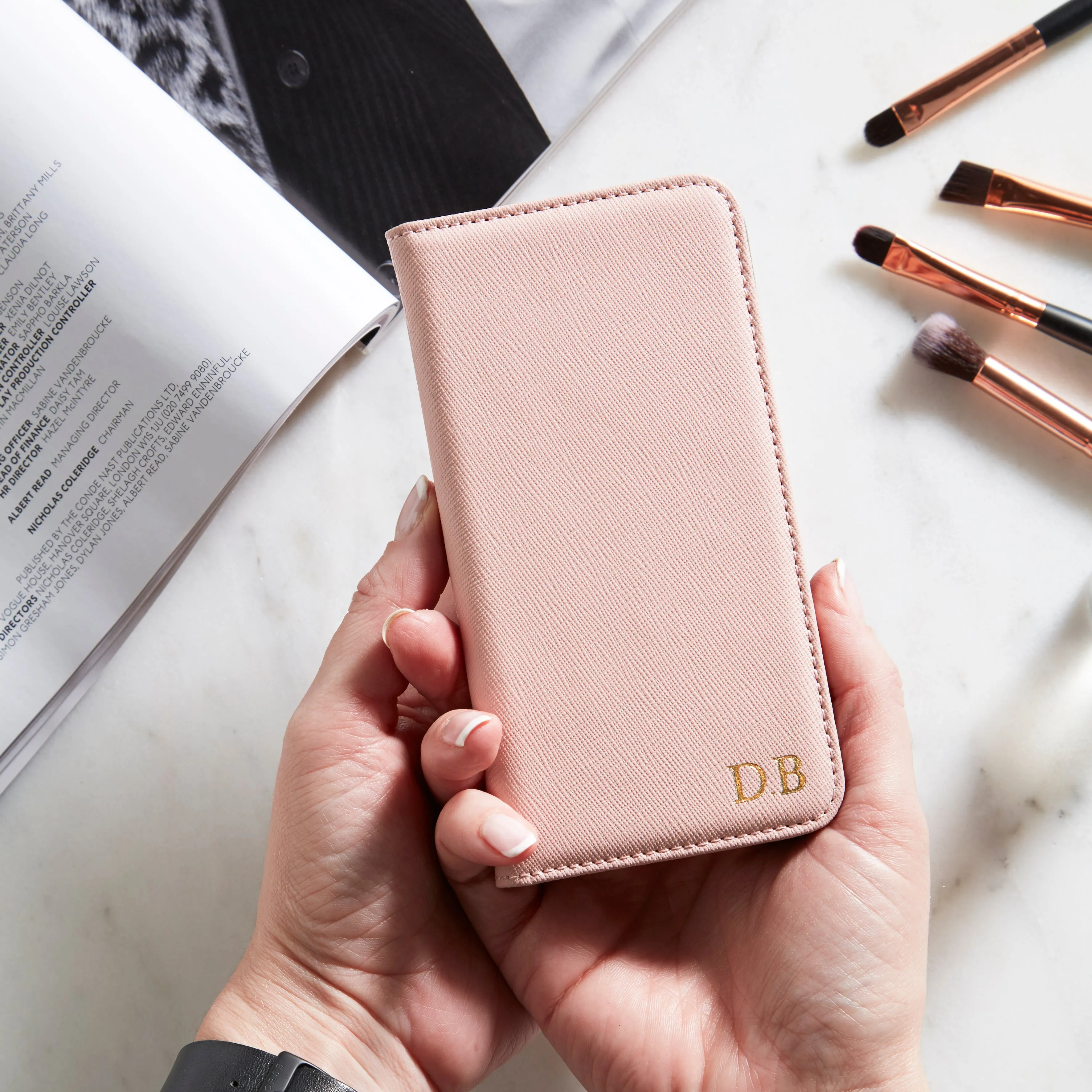 Personalised Flip Phone Case | Blush