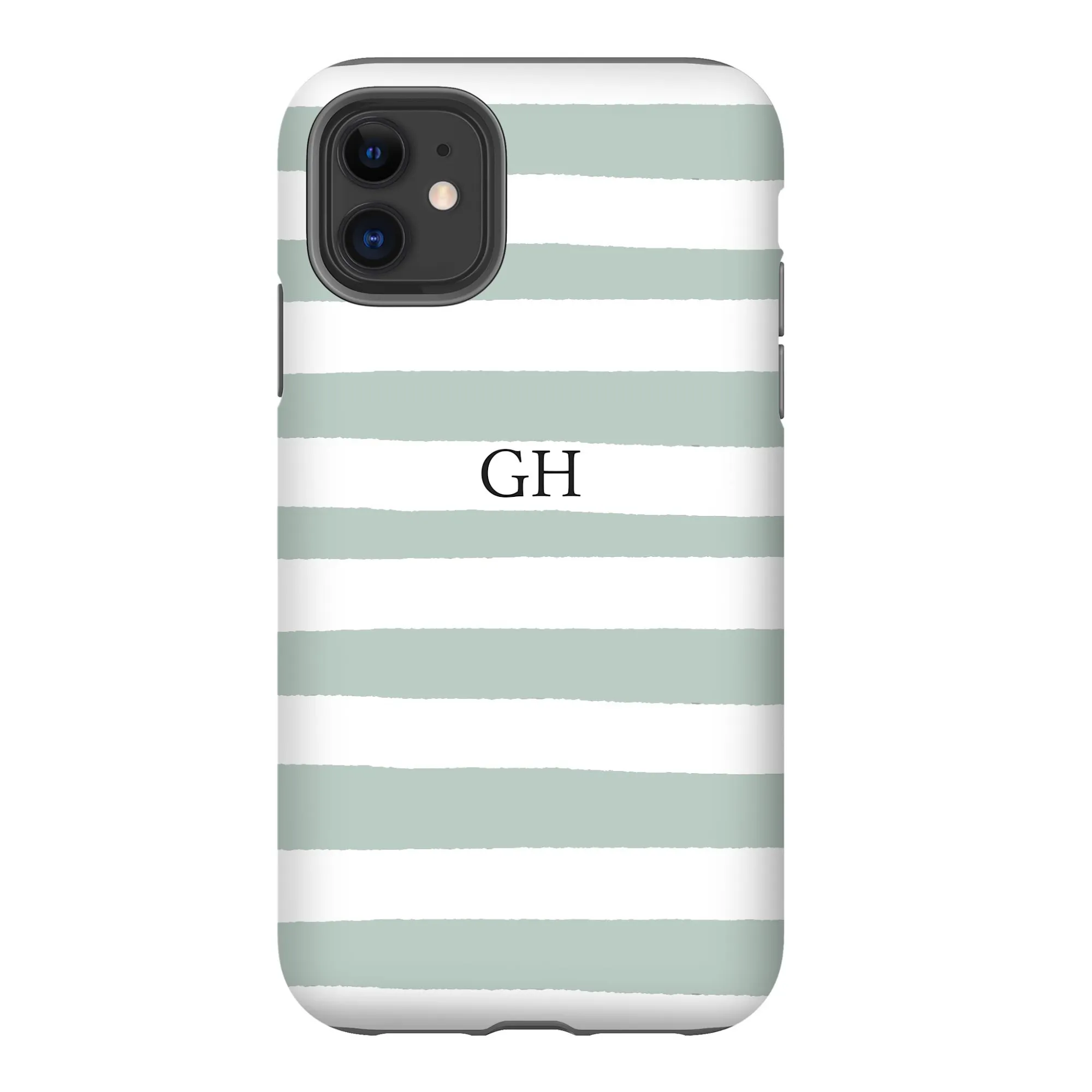 Personalised Phone Case | Sorrento Stripe in Sage