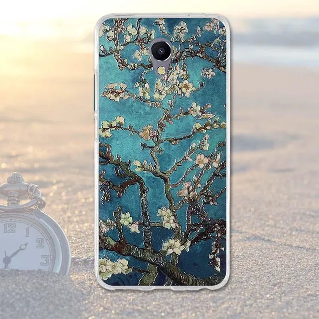 Phone Case For Meizu M5 Note Cases Back Cover for Meizu M 5 Note Covers Silicone Phone Bags Blue Charm Note 5 Fashion TPU Shell