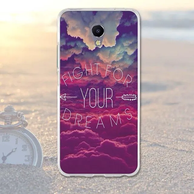 Phone Case For Meizu M5 Note Cases Back Cover for Meizu M 5 Note Covers Silicone Phone Bags Blue Charm Note 5 Fashion TPU Shell