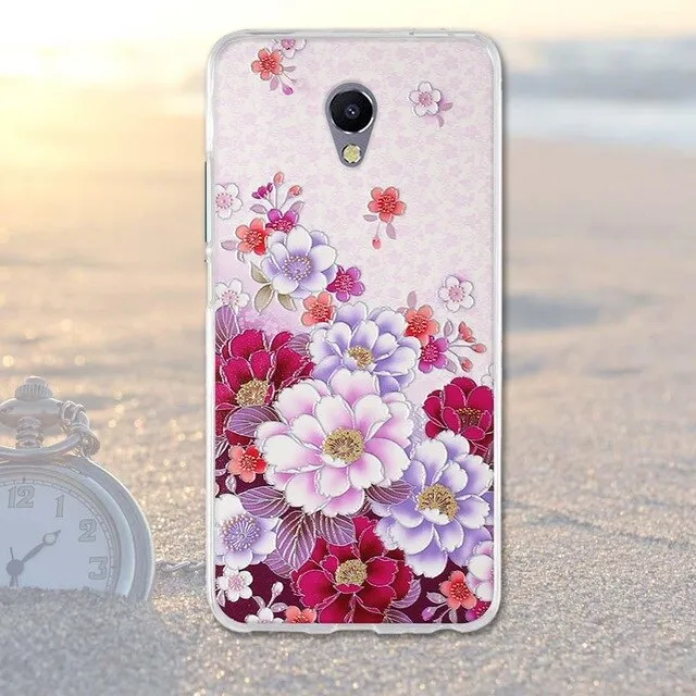 Phone Case For Meizu M5 Note Cases Back Cover for Meizu M 5 Note Covers Silicone Phone Bags Blue Charm Note 5 Fashion TPU Shell