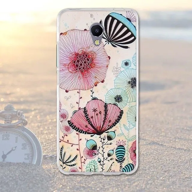 Phone Case For Meizu M5 Note Cases Back Cover for Meizu M 5 Note Covers Silicone Phone Bags Blue Charm Note 5 Fashion TPU Shell