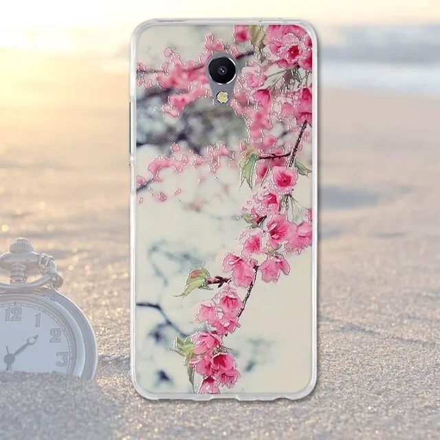 Phone Case For Meizu M5 Note Cases Back Cover for Meizu M 5 Note Covers Silicone Phone Bags Blue Charm Note 5 Fashion TPU Shell