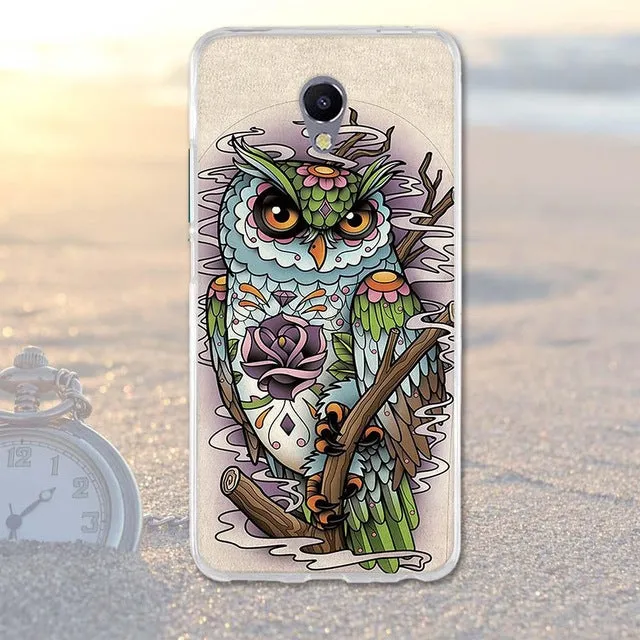 Phone Case For Meizu M5 Note Cases Back Cover for Meizu M 5 Note Covers Silicone Phone Bags Blue Charm Note 5 Fashion TPU Shell
