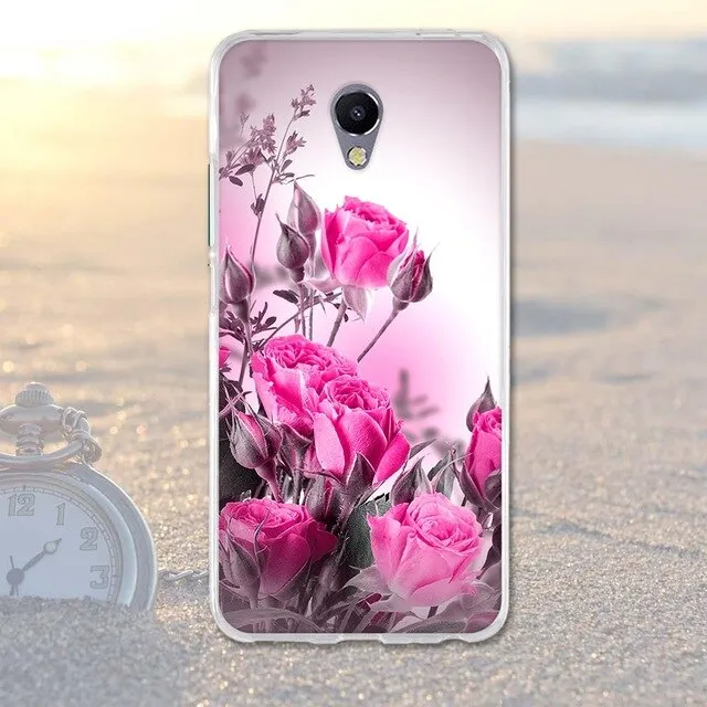 Phone Case For Meizu M5 Note Cases Back Cover for Meizu M 5 Note Covers Silicone Phone Bags Blue Charm Note 5 Fashion TPU Shell