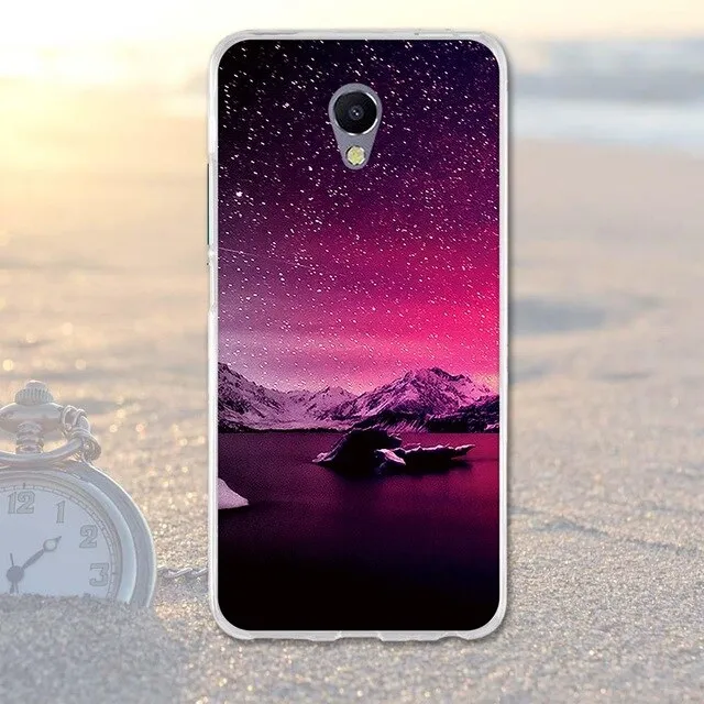 Phone Case For Meizu M5 Note Cases Back Cover for Meizu M 5 Note Covers Silicone Phone Bags Blue Charm Note 5 Fashion TPU Shell