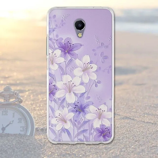 Phone Case For Meizu M5 Note Cases Back Cover for Meizu M 5 Note Covers Silicone Phone Bags Blue Charm Note 5 Fashion TPU Shell