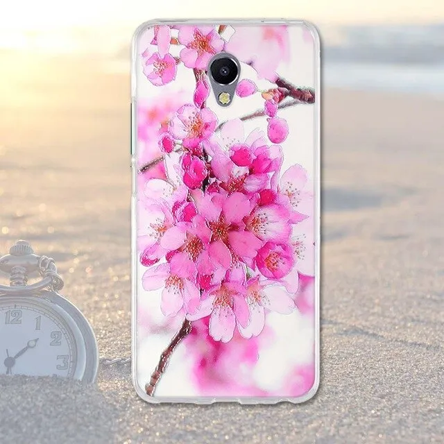 Phone Case For Meizu M5 Note Cases Back Cover for Meizu M 5 Note Covers Silicone Phone Bags Blue Charm Note 5 Fashion TPU Shell