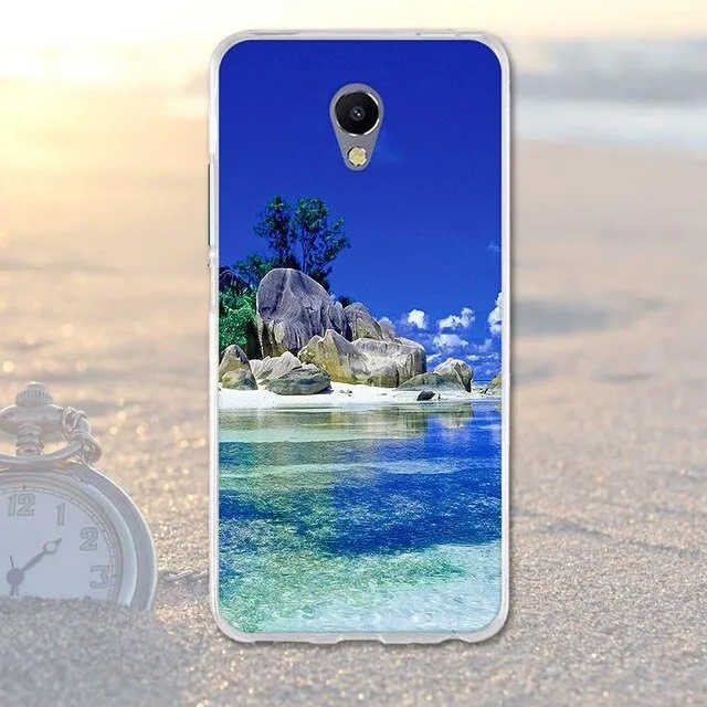 Phone Case For Meizu M5 Note Cases Back Cover for Meizu M 5 Note Covers Silicone Phone Bags Blue Charm Note 5 Fashion TPU Shell