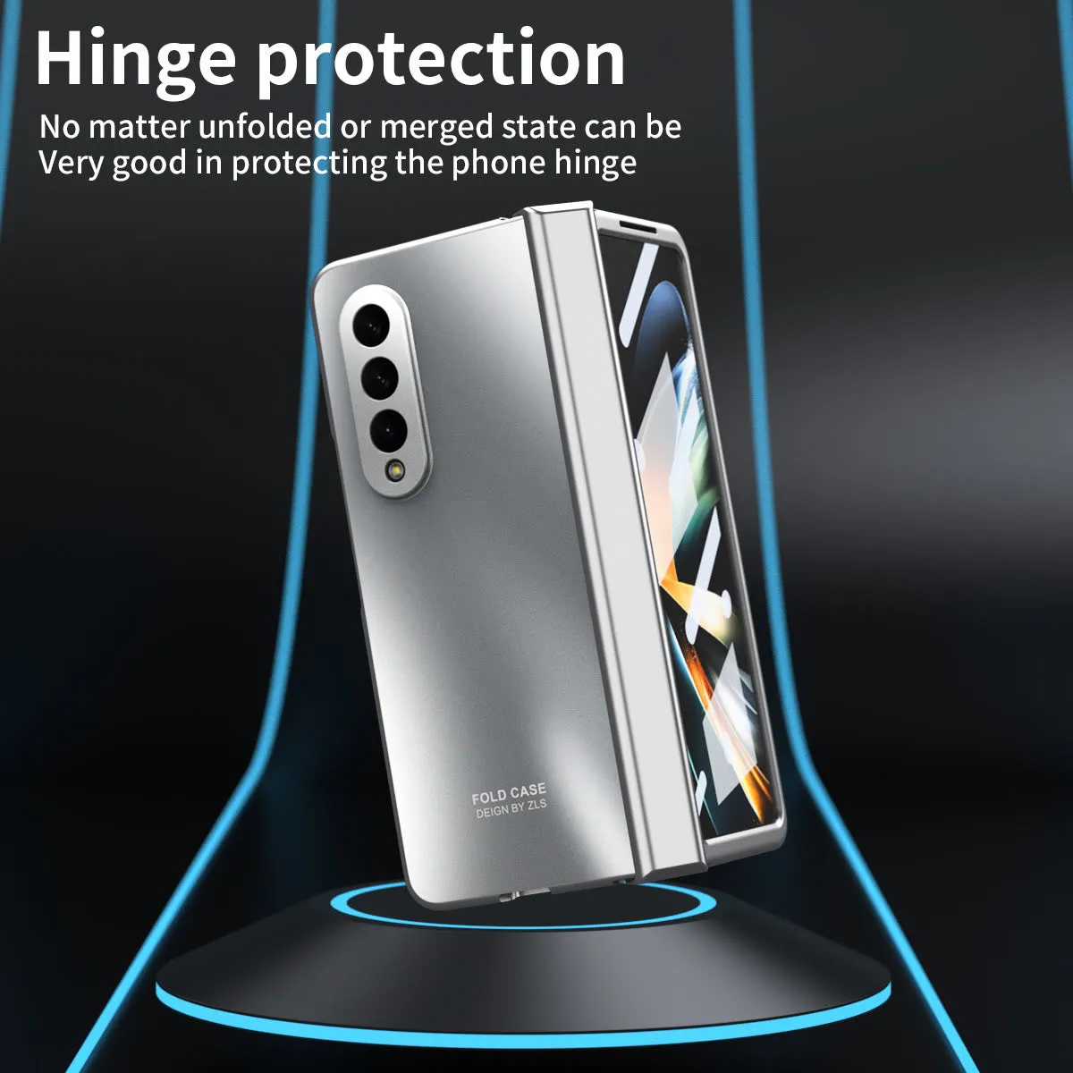 Phone Case For Samsung Z Fold Solid Color Fall Proof Case