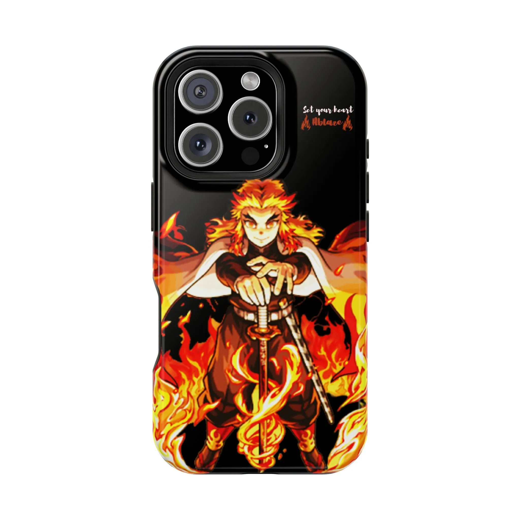 Phone Case - Rengoku Set Your Heart Ablaze