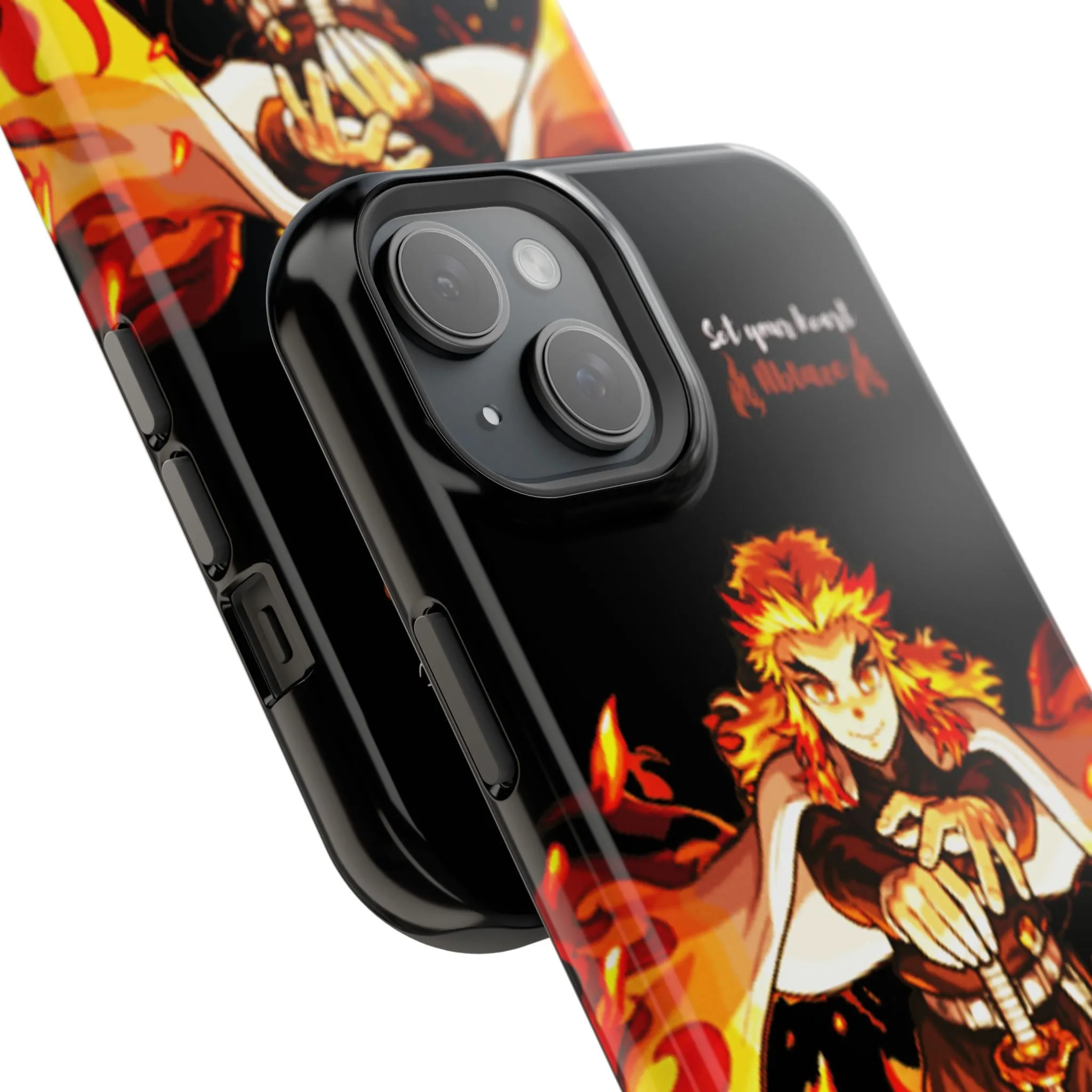 Phone Case - Rengoku Set Your Heart Ablaze
