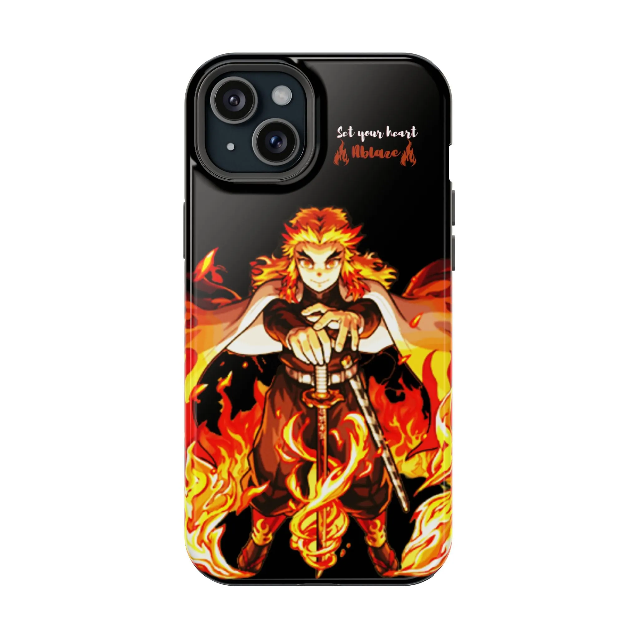 Phone Case - Rengoku Set Your Heart Ablaze