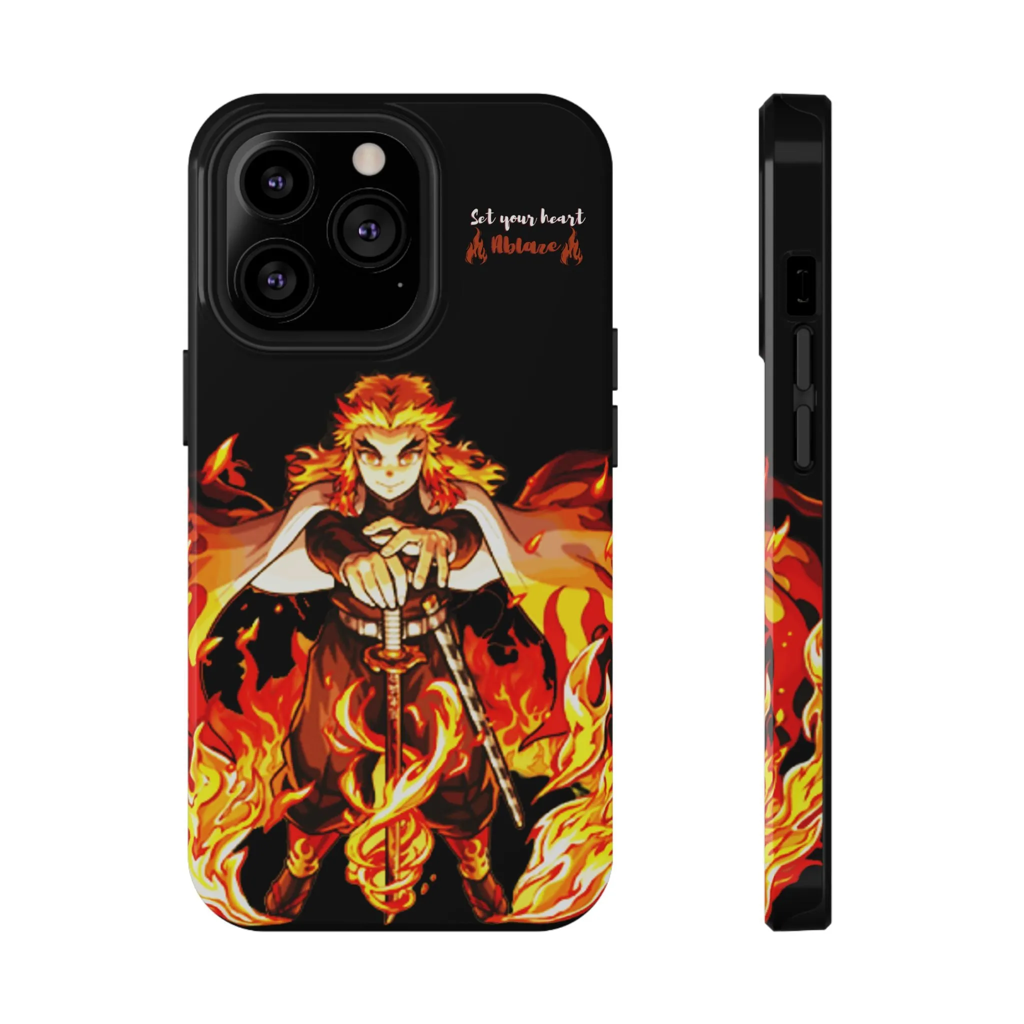 Phone Case - Rengoku Set Your Heart Ablaze
