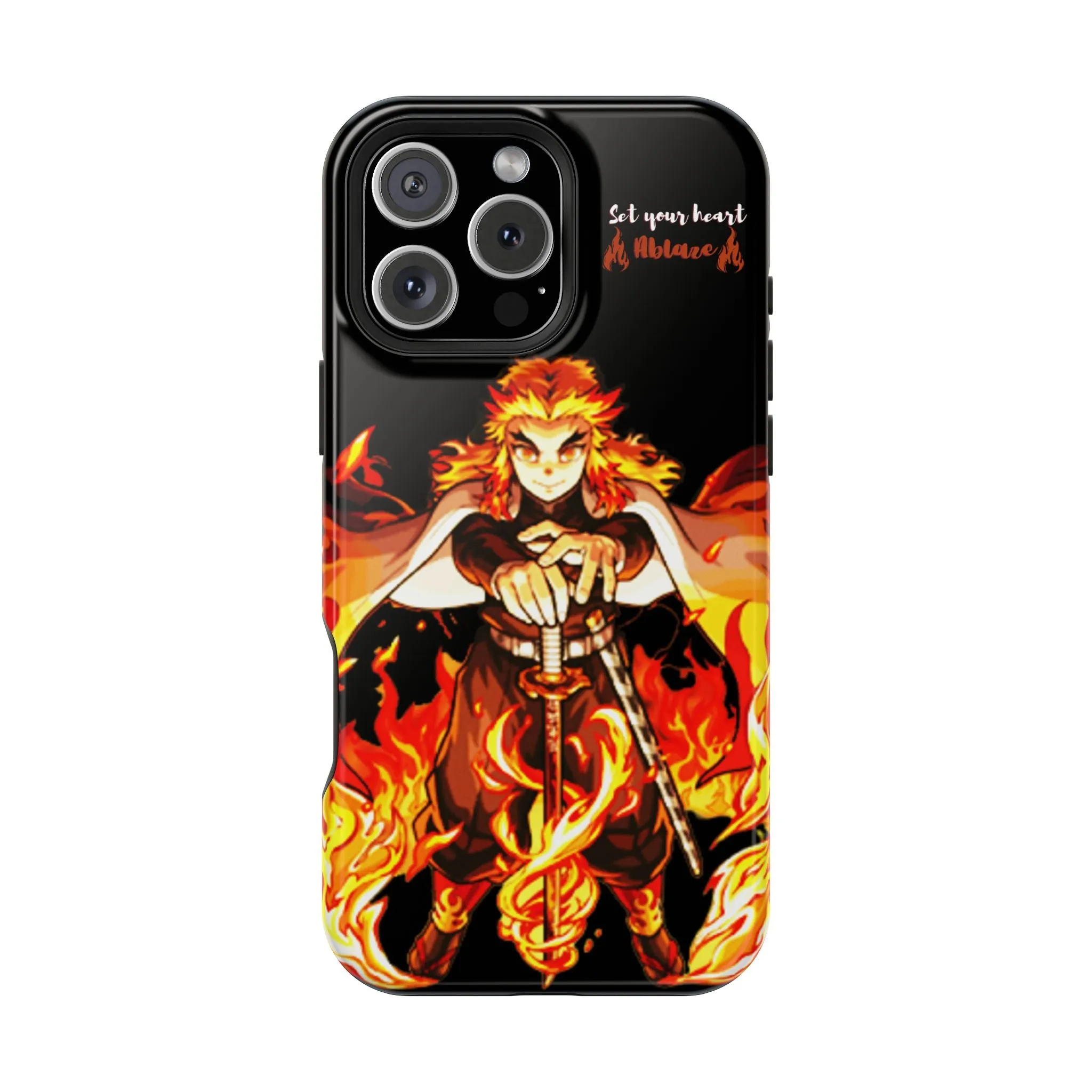 Phone Case - Rengoku Set Your Heart Ablaze