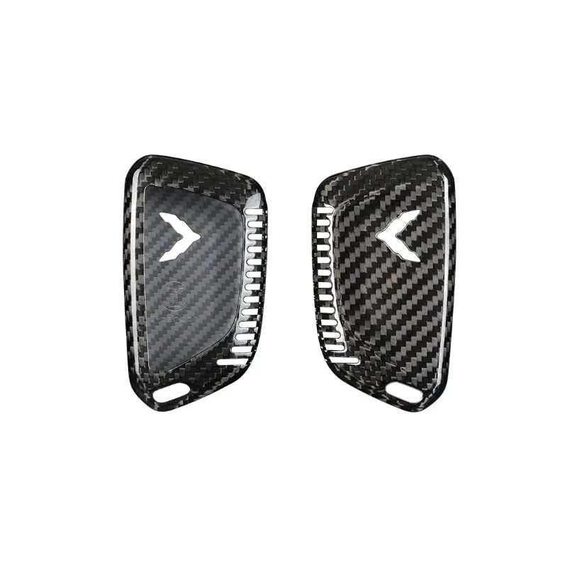 Pinalloy Real Carbon Fiber Key Fob Case for 2020  Chevrolet Corvette C8