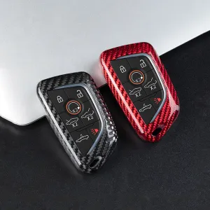Pinalloy Real Carbon Fiber Key Fob Case for 2020  Chevrolet Corvette C8