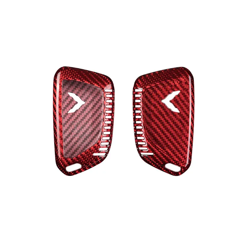 Pinalloy Real Carbon Fiber Key Fob Case for 2020  Chevrolet Corvette C8