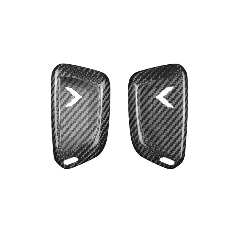 Pinalloy Real Carbon Fiber Key Fob Case for 2020  Chevrolet Corvette C8