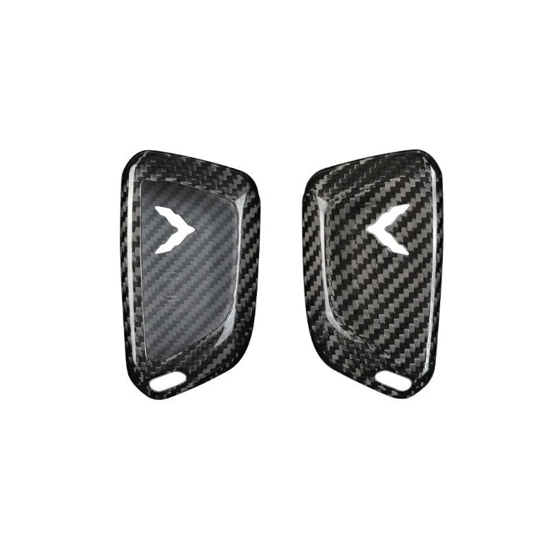 Pinalloy Real Carbon Fiber Key Fob Case for 2020  Chevrolet Corvette C8