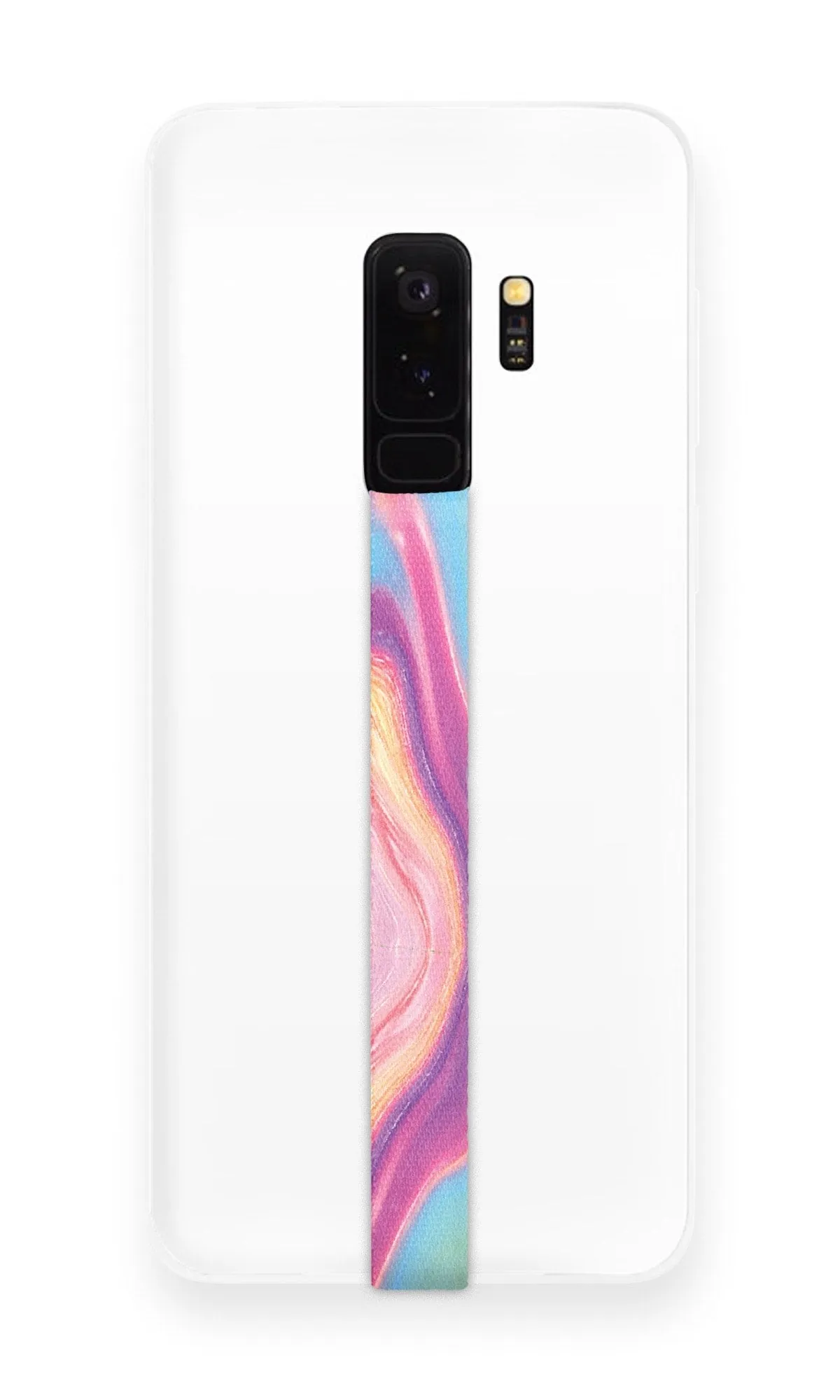 Pink Water Marble Phone Strap