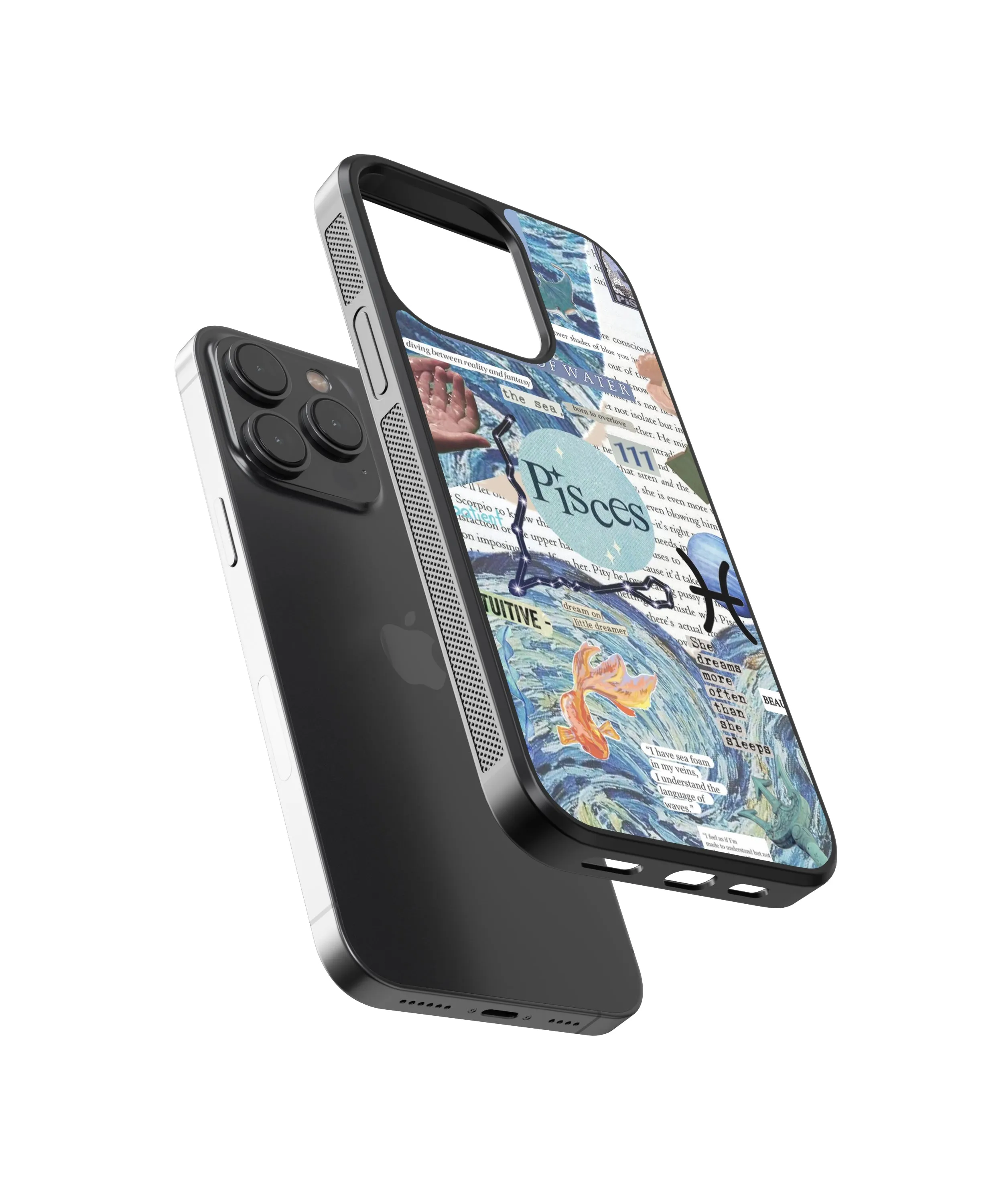 Pisces Aesthetic Zodiac Sign Glass Phone Case Cover