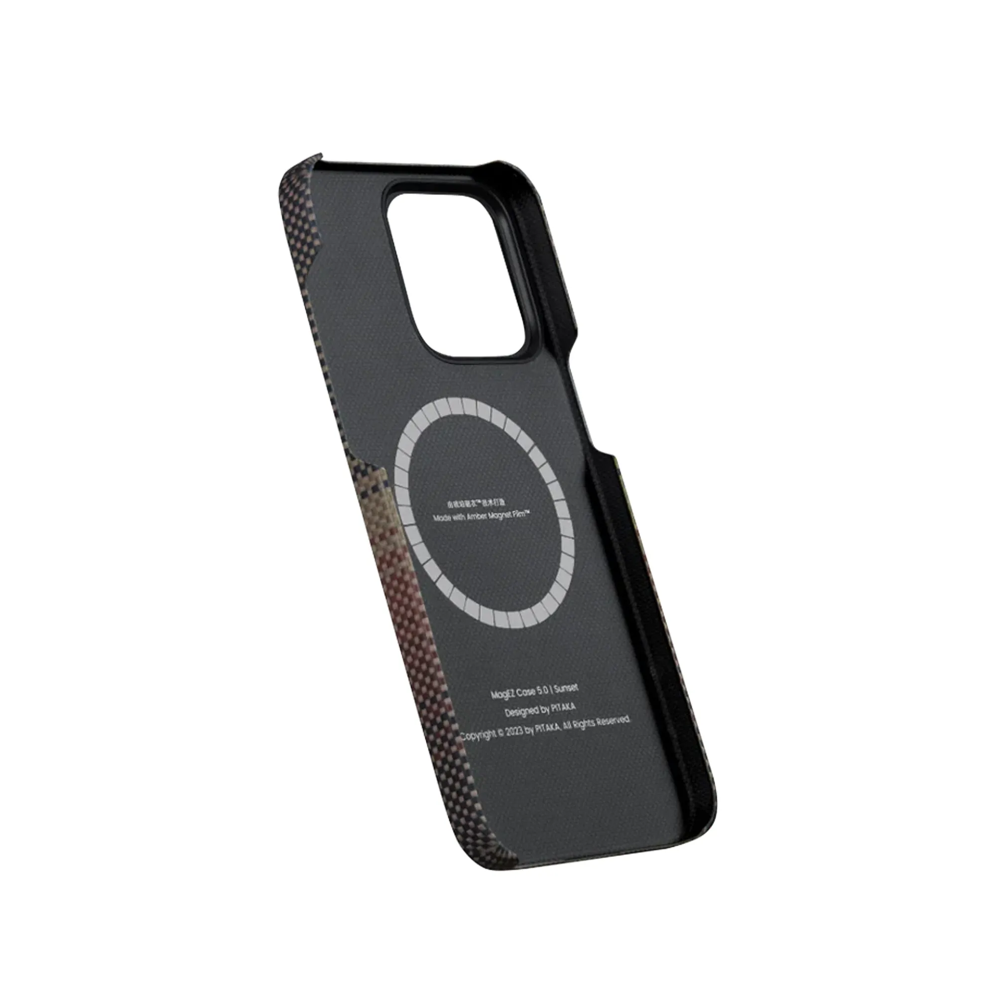 PITAKA MagEZ Case 5 Sunset . Moonrise for iPhone 15 Series - Made with MagSafe SlimBoard™ Module 2.0