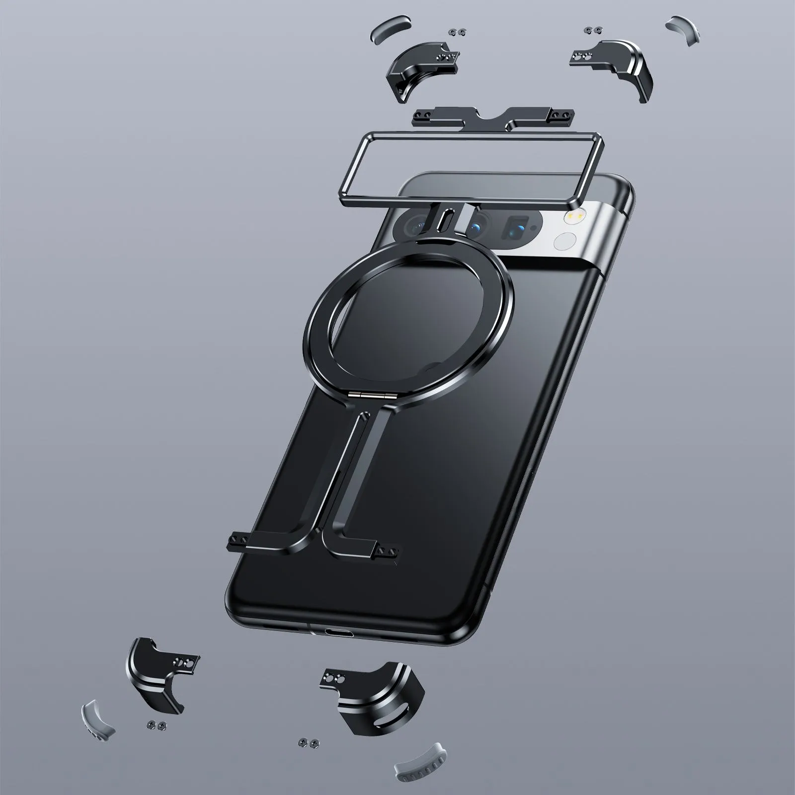 Pixel 7 Series Pivot Guard Magnetic Ring Stand Case