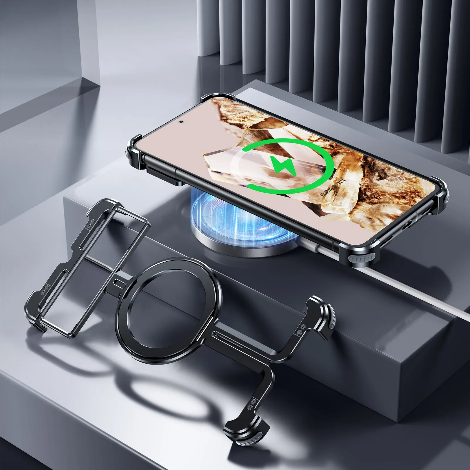 Pixel 7 Series Pivot Guard Magnetic Ring Stand Case