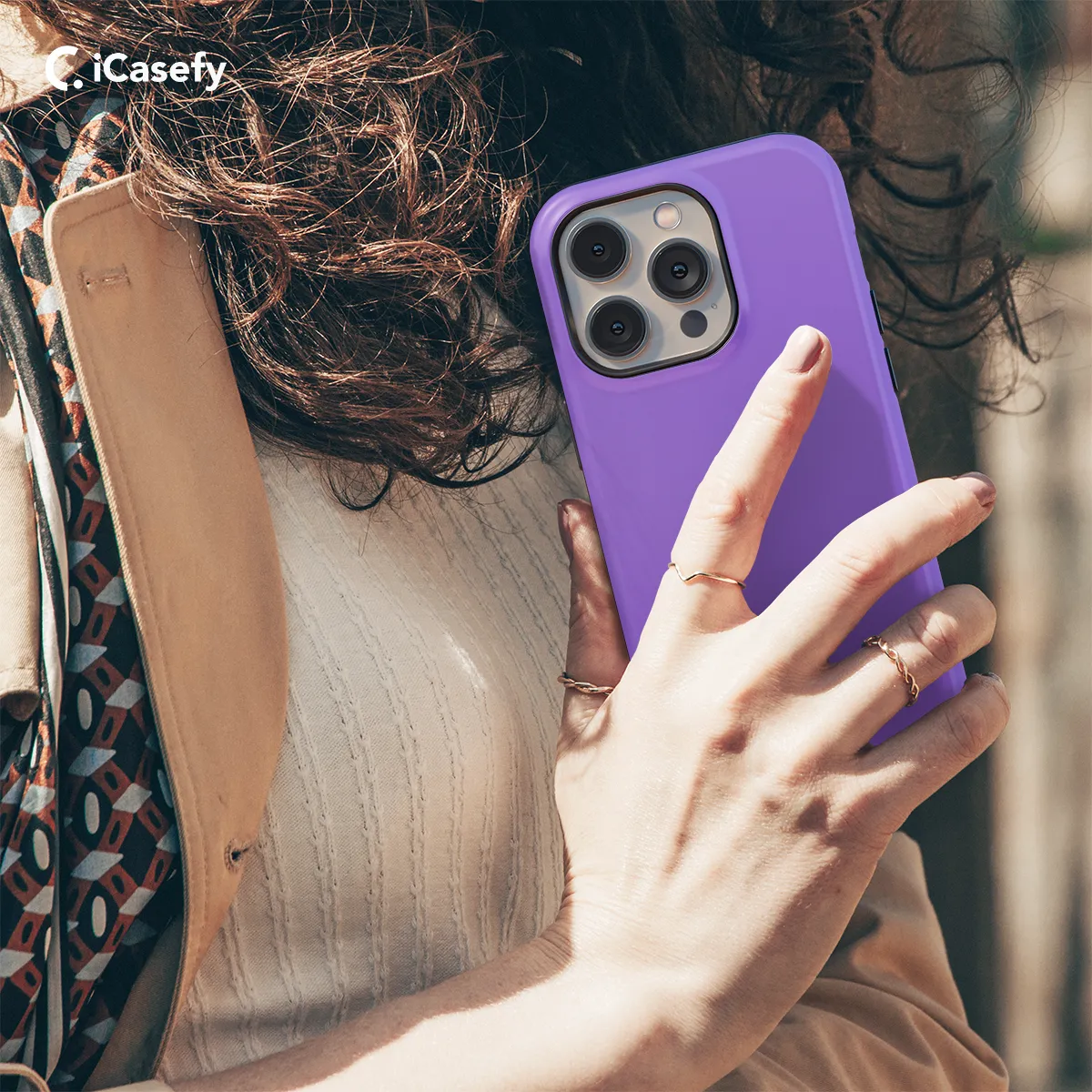 Plain Purple Phone Case iPhone Samsung Cover Pixel 622